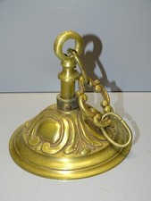 -ANCIEN PLAFONNIER EN BRONZE POUR LUSTRE XIXe AVEC 3 MAILLONS de CHAINE    D