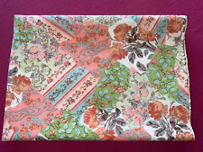 Tissu vintage coton  à fleurs