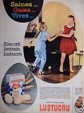 PUBLICITÉ 1961 LUSTUCRU SAUCE