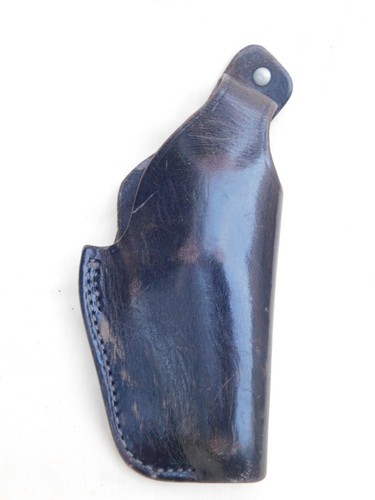 Holster cuir noir police - cuir,