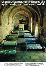 PUBLICITE  1973   DESCAMPS   draps (2 pages)