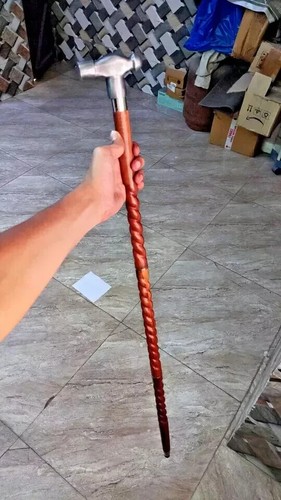 Canne bâton marche bois - en,