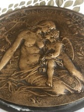 MÉDAILLE PLAQUE EN BRONZE