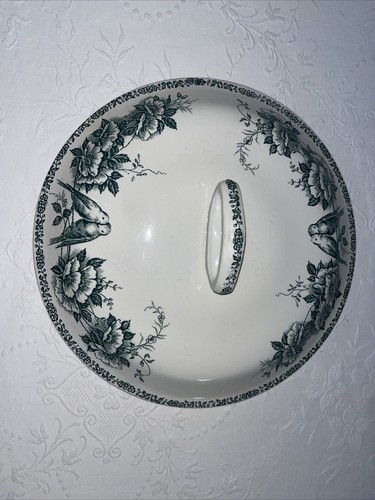 Couvercle soupière décor - soupière,