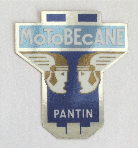 Sticker vinyle bleu potence - de,