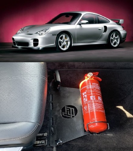 Support extincteur porsche - support,