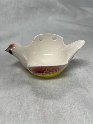 Ceramic bird wall pocket vtg - wall,