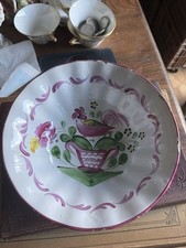 Plat Creux Faience déco oiseaux LUNEVILLE St CLEMENT Les ISLETTES XVIIIe XIXe