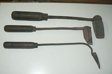 Lot de 3 fers a souder marteau soudure , outils anciens