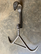 CROCHET DOUBLE DE BOUCHER ANCIEN DECO CUISINE