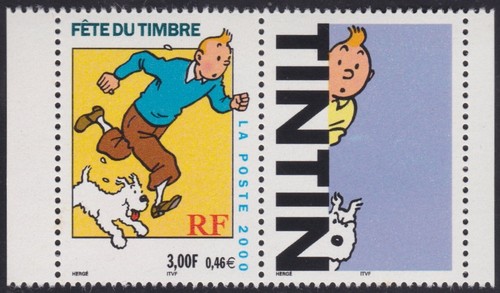 2000 france 3303b tintin - n°3303b**,