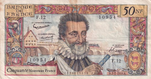 France nouveaux francs - francs,