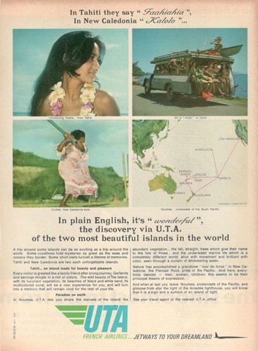 Uta french airlines publicité - french,