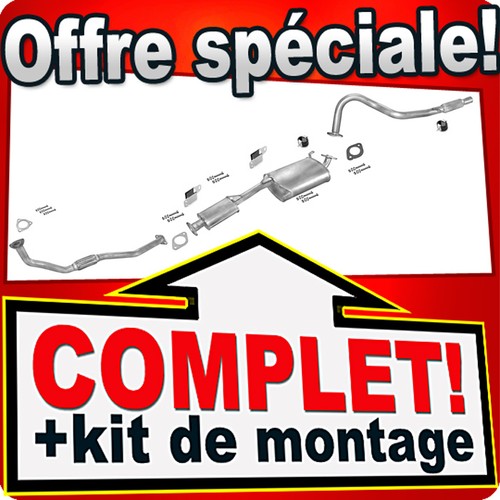 Ligne pot échappement pour - d'échappement,