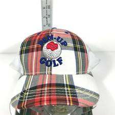 Pin-up Golf Hat Plaid White