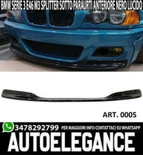 BMW SÉRIE 3 E46 SOUS PARE-CHOC AVANT ABS NOIR BRILLANT SPLITTER LAME M3