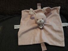 BOUT CHOU BOUT'CHOU  DOUDOU PLAT  LAPIN ROSE  JOLIES PETITES FLEURS  TBE