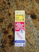 ANAHEIM ANGELS 1979 ALCS TICKET STUB (Club Box Seat)