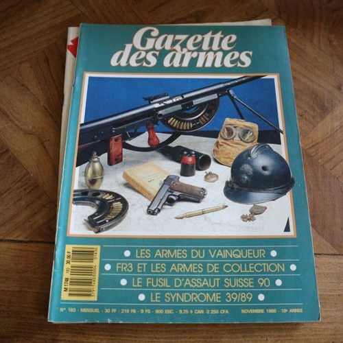 Revue gazette armes 183 1988 - gazette,
