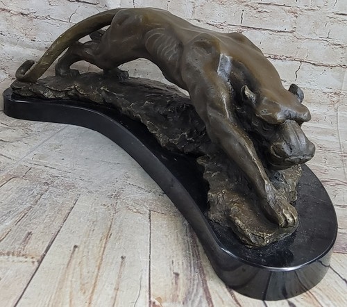 Sculpture bronze puma - sculpture,