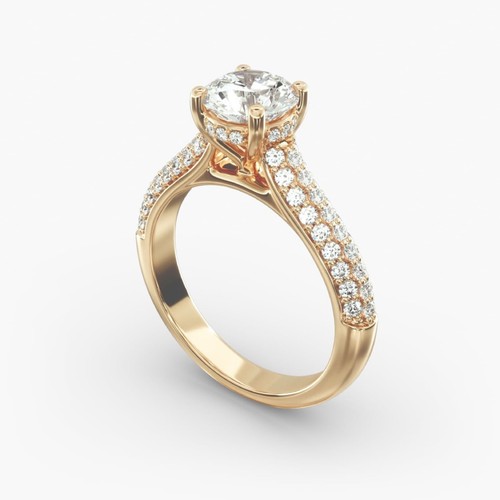 Bague ronde jaune 18 - en, or