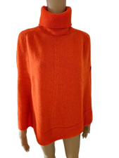 Made in Italy femmes tricot poncho cape salopette cachemire laine 4 couleurs