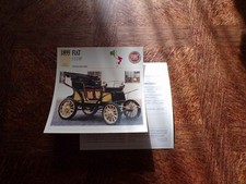 FICHE carte CARD voiture auto