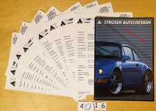 STROSEK GAMME PORSCHE TUNING 911 928 968 Prospectus+ Prix D 24+ 2x8 pages 1992