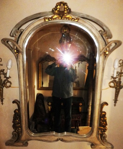 Miroir bois précieux - bois,
