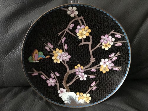 Cloisonne assiette plat bronze - assiette,