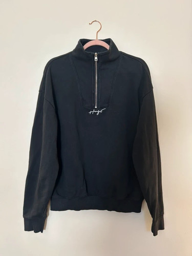 Sweat col camionneur zippé