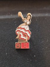 (H1) pin's vintage badge épinglette pins + attache SHELL E