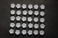 30 pampilles fleurs opaline