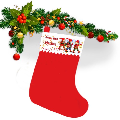 Botte noël chaussette - noël,