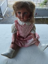 poupée ancienne en plâtre avec numéro 8 gravé dans la nuque 