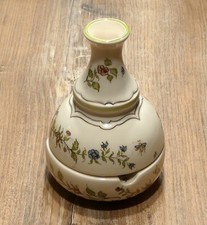 Cendrier avec couvercle en porcelaine de Moustiers