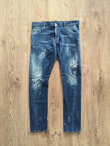 Pantalon bleu homme dsquared2 - pantalon,