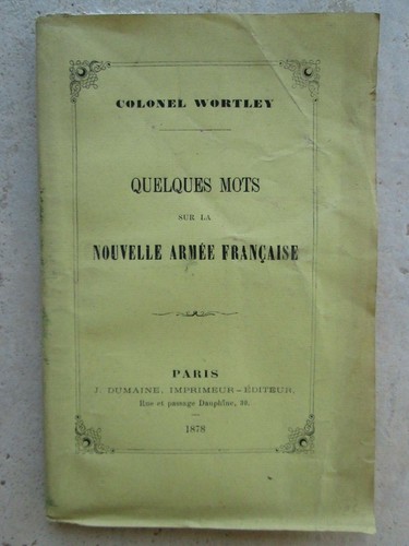 Colonel wortley nouvelle - colonel,
