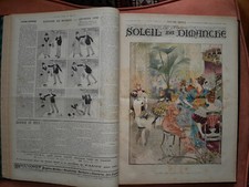 L'illustré Soleil du Dimanche, 2 volumes, reliés, du 07/01 au 30/12 1894