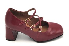 Tamaris 22458 Escarpins À Lanières Vernis Rouge Vif Talon Carré 7Cm 5/6