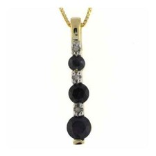 18K or Sur Argent Saphir