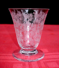 BACCARAT ELISABETH WINE CRYSTAL GLASS VERRE A VIN CRISTAL GRAVÉ ART DECO 1930 B