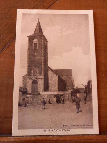 Cpa jeumont église - l,