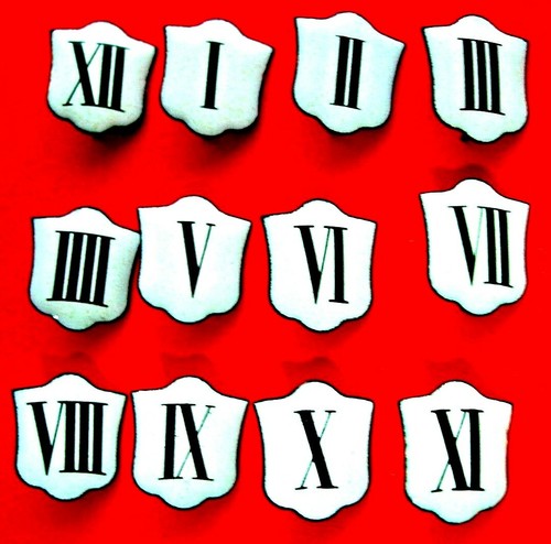 Index émail cartouche dial - index,