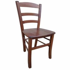 Chaise Modèle paesana Avec Siège Bois Massif Noyer Sombre Restaurant Pub BAR