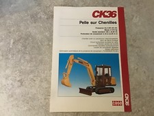 CASE POCLAIN PELLE SUR CHENILLE CK36 publicité documentation brochure d époque 