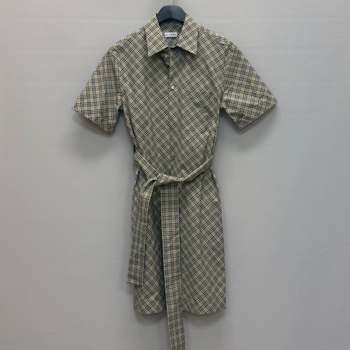 Burberry robe chemise coton - en,