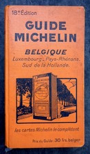 1930 - Guide orange Michelin - Belgique Luxembourg  Hollande... En très bon état