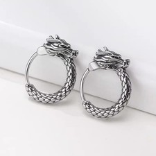  Dragon Earrings Men Hoop