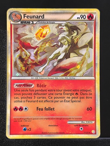 Carte pokémon feunard 123 - carte, 7/123